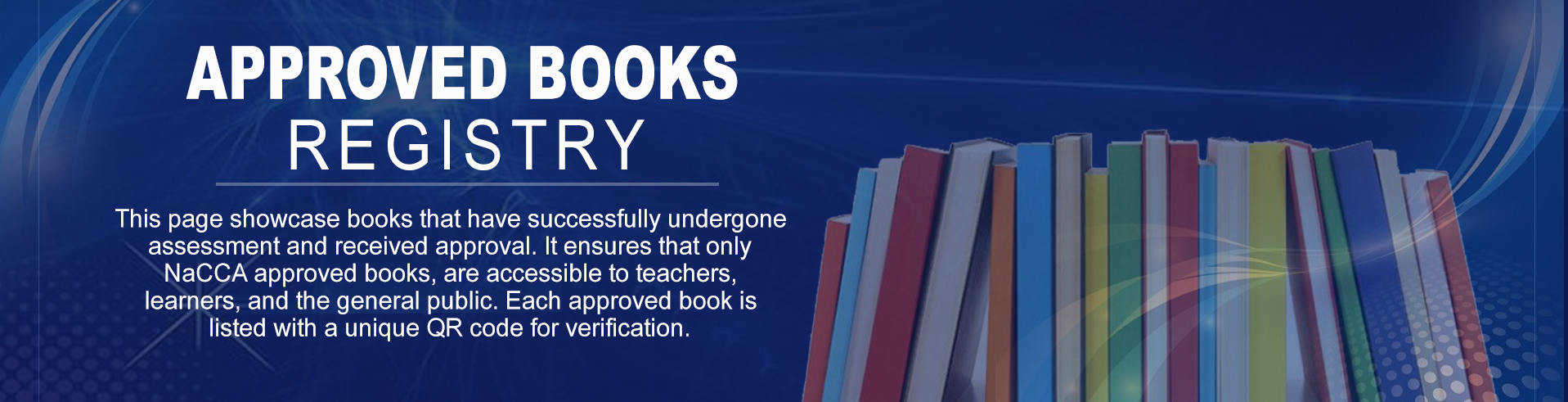 APPROVED BOOKS REGISTRY